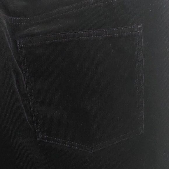 Talbot's Size 14W Black Corduroy Simply Flattering 5 Pocket Pant - Picture 8 of 9